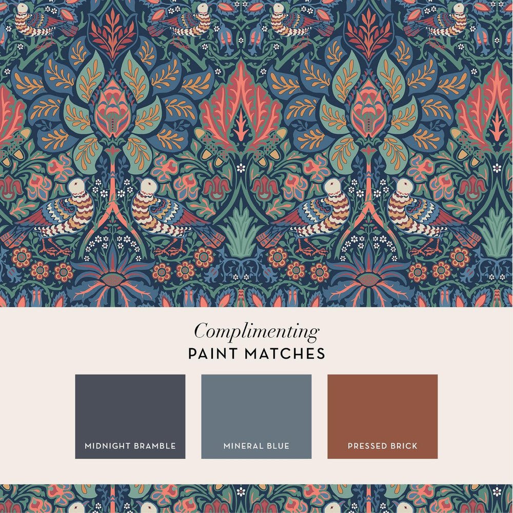 Dove & Rose Wallpaper - Midsummer - 140477 - William Morris - Premier Wallcovering