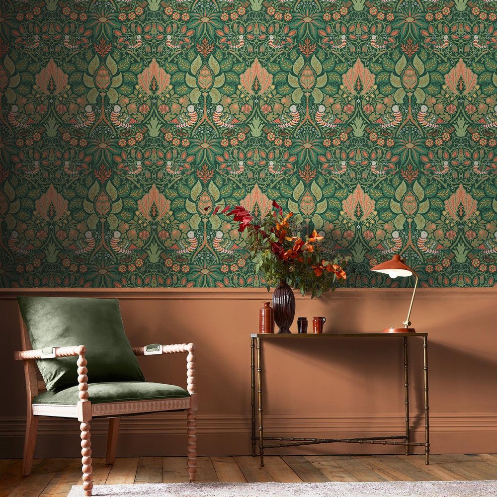 Dove & Rose Wallpaper - Woodland - 140480 - William Morris - Premier Wallcovering