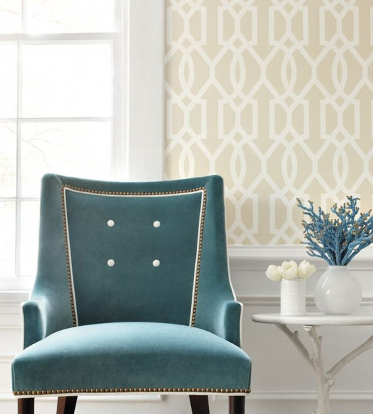 Downing Gate Wallpaper - Beige - Thibaut - T10043 - Premier Wallcovering