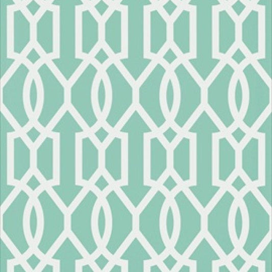 Downing Gate Wallpaper - Turquoise - Thibaut - T16046 - Premier Wallcovering