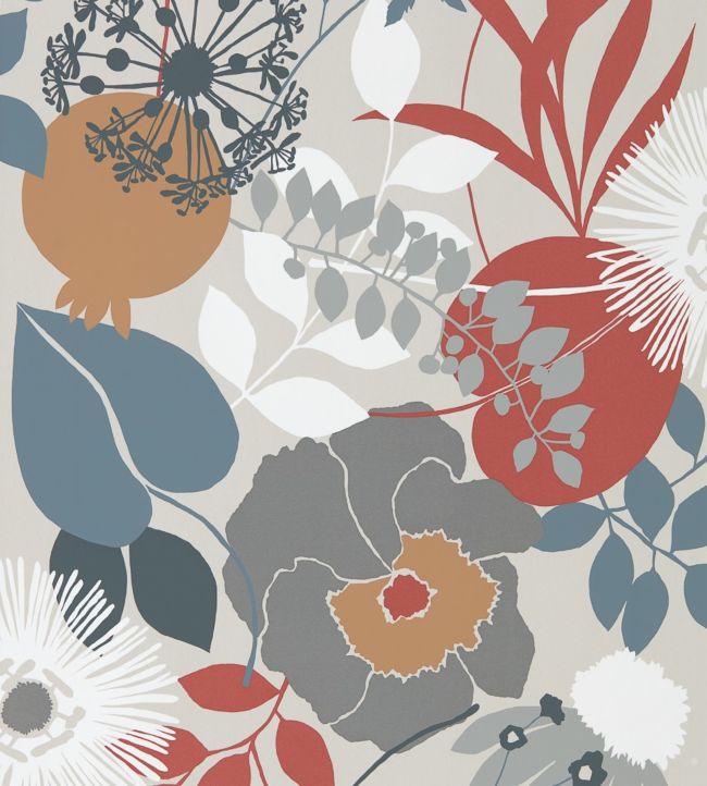 Doyenne Wallpaper - Chalk/Copper/Sepia - HSTO111492 - Harlequin - Premier Wallcovering
