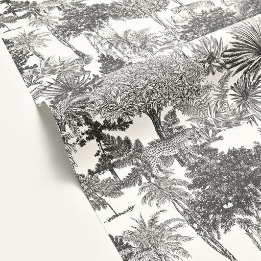 Dream Forest Wallpaper - Blanc Noir - Caselio - 104280974 - Premier Wallcovering