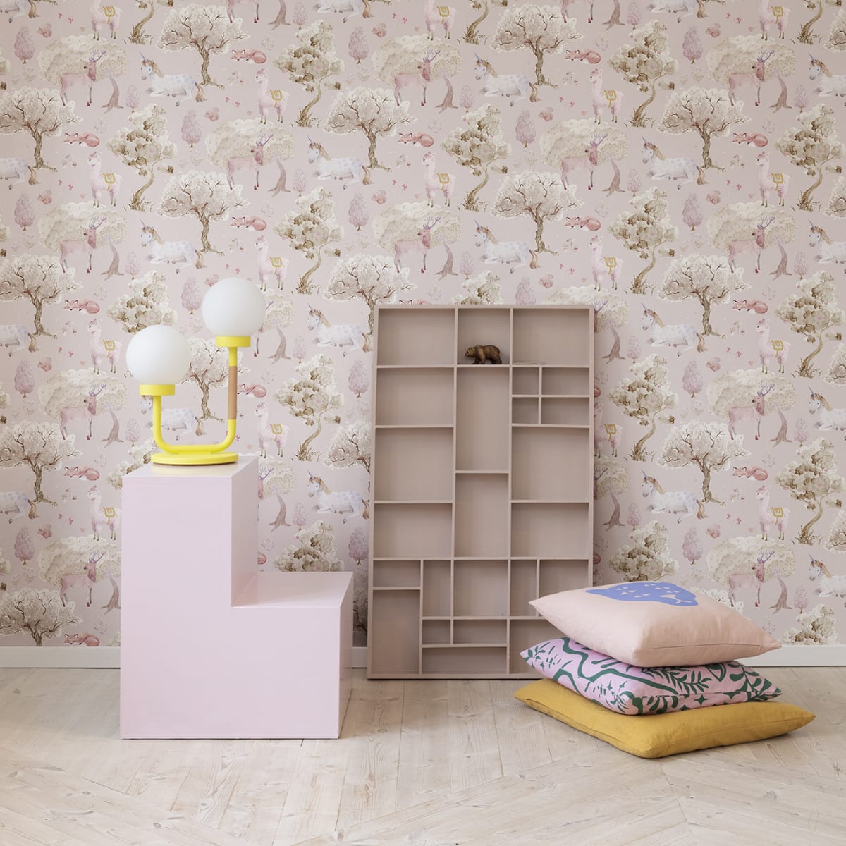 Dreamland Wallpaper - Bubblegum - Rebel Walls - R18052 - Premier Wallcovering