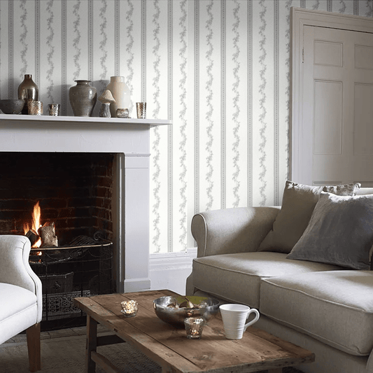 Drottningholm Wallpaper - Grey - Boråstapeter - 4508 - Premier Wallcovering