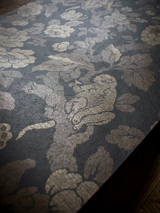 Drunken Monkey Wallpaper - Black Gold - Divine Savages - DVS153-DMKY-BLK-GLD-WR - Premier Wallcovering