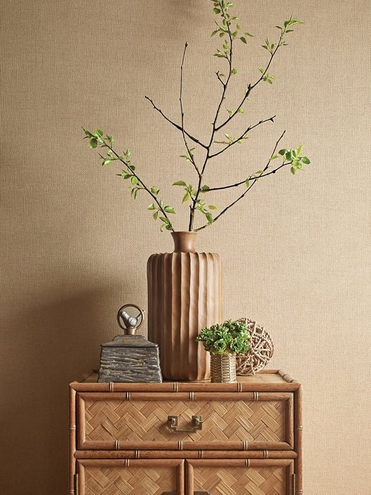 Dublin Weave Wallpaper - Light Aqua - Thibaut - T57142 - Premier Wallcovering