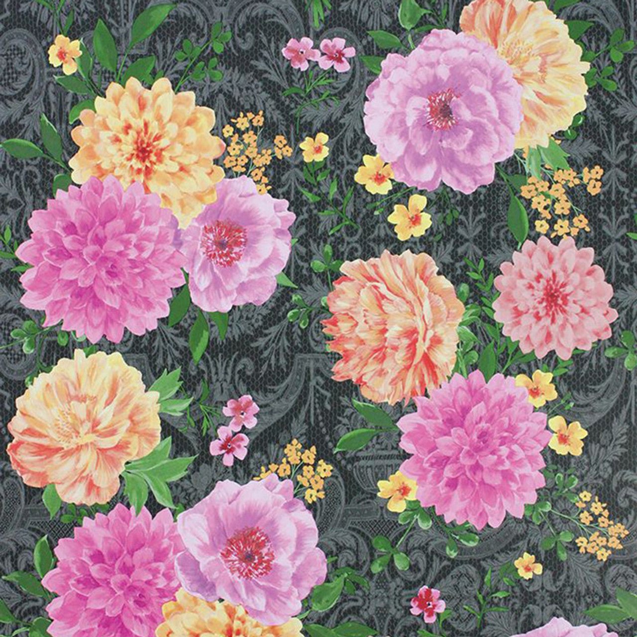 Duchess Garden Wallpaper - Charcoal - Matthew Williamson - W7147-02 - Premier Wallcovering