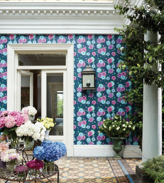 Duchess Garden Wallpaper - Charcoal - Matthew Williamson - W7147-02 - Premier Wallcovering