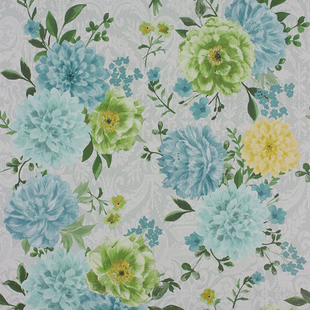 Duchess Garden Wallpaper - Aqua - Matthew Williamson - W7147-04 - Premier Wallcovering