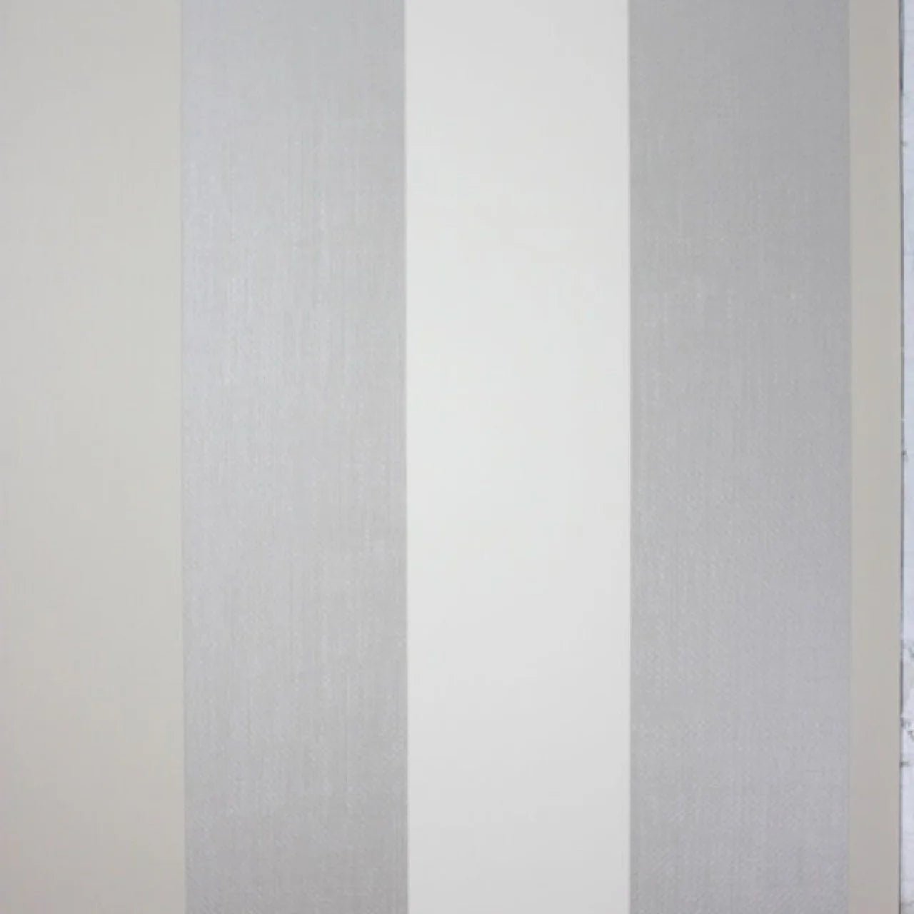 Dulwich Stripe Vinyl Wallpaper - Beige/Pale Gilver - Osborne & Little - W6334-02 - Premier Wallcovering