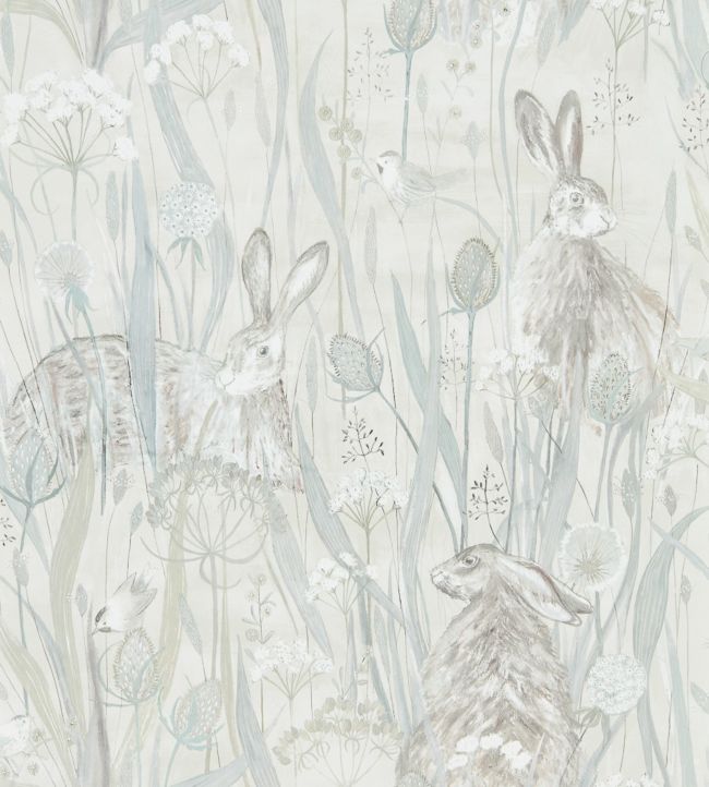 Dune Hares Wallpaper - Mist/Pebble - DEBB216518 - Sanderson - Premier Wallcovering