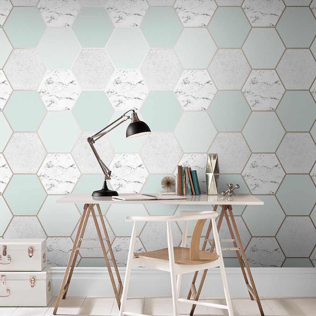 Earthen Wallpaper - Mint - Graham & Brown - 106348 - Premier Wallcovering