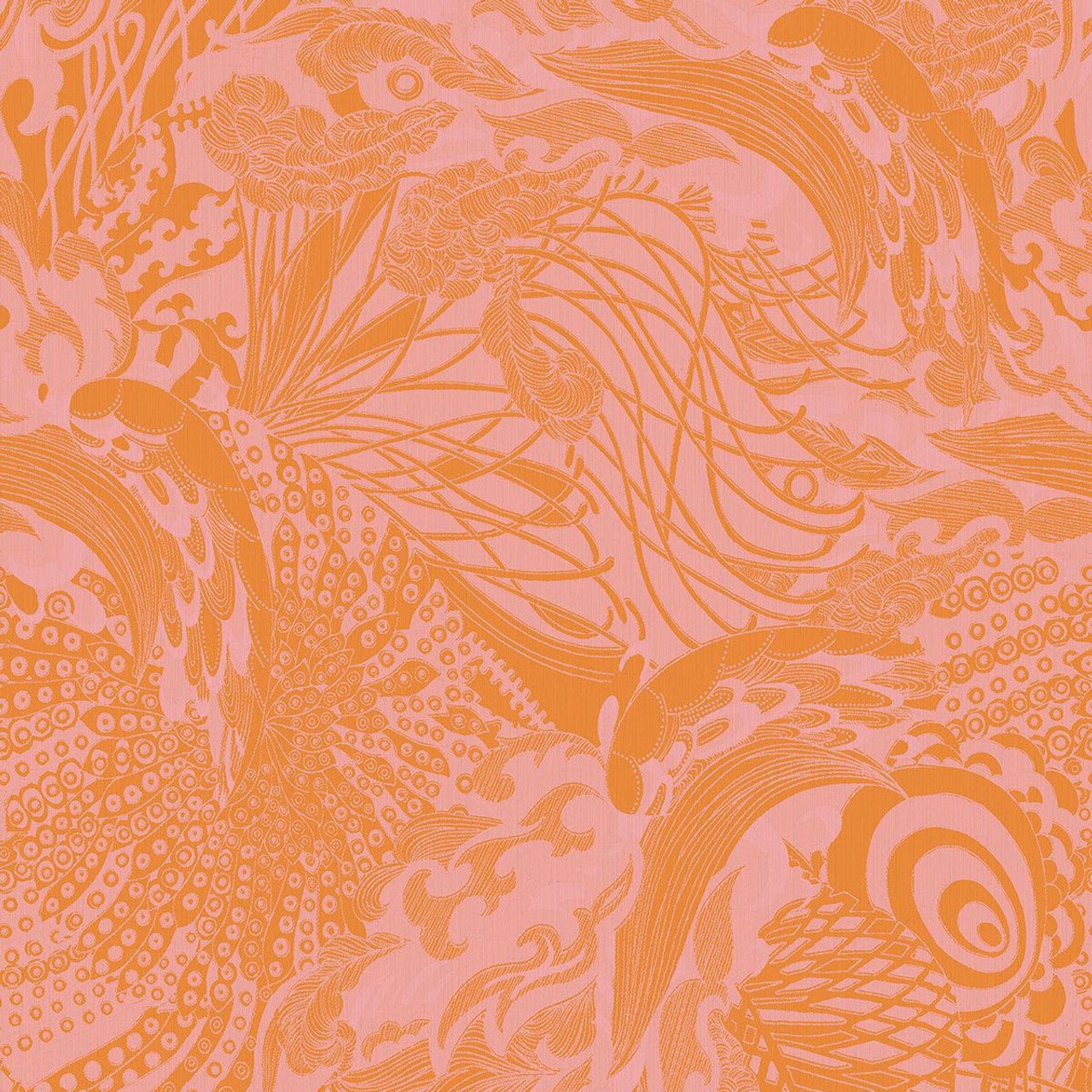 Eastern Tide Fantasia Wallpaper - Orange - Ted Baker - 12613 - Premier Wallcovering