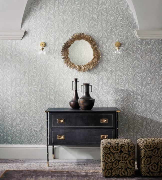 Ebru II Wallpaper - Snow - ZDAR312865 - Zoffany - Premier Wallcovering