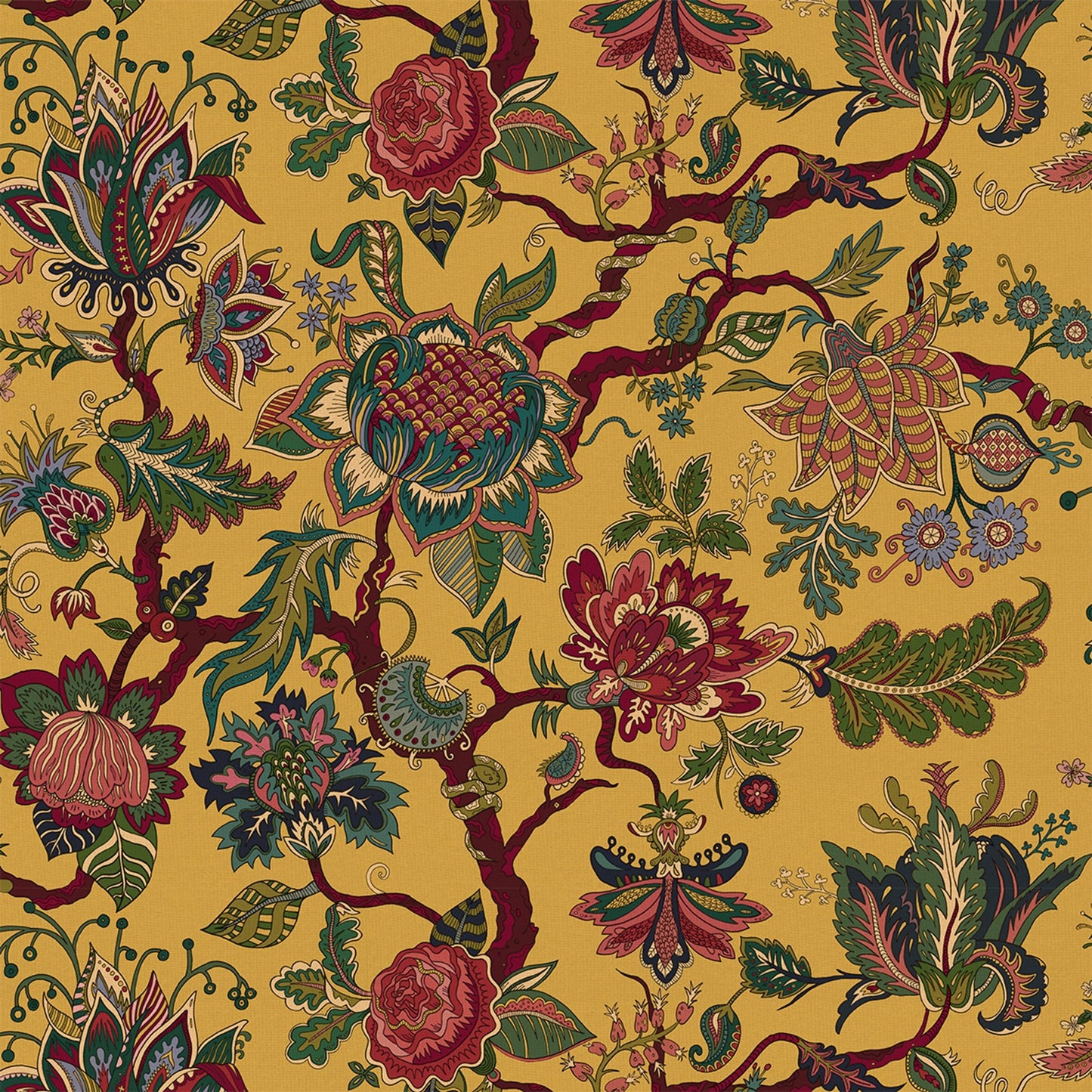 Eden Wallpaper - Mustard-Yellow - Wear The Walls - EDMY894152 - Premier Wallcovering