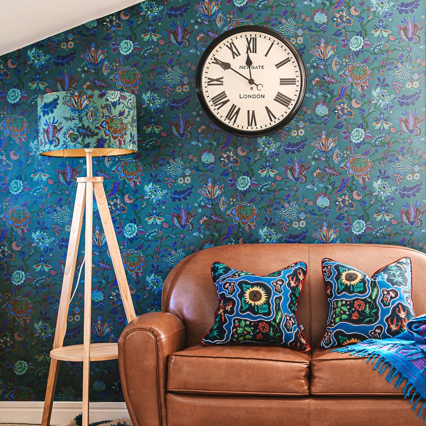 Eden Wallpaper - Lagoon-Blue - Wear The Walls - EDLB894152 - Premier Wallcovering