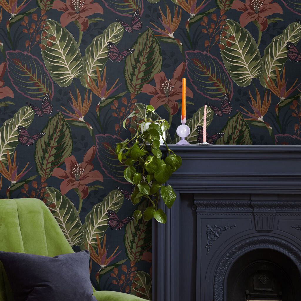 Eden Wallpaper - Night - Envy - 118608 - Premier Wallcovering