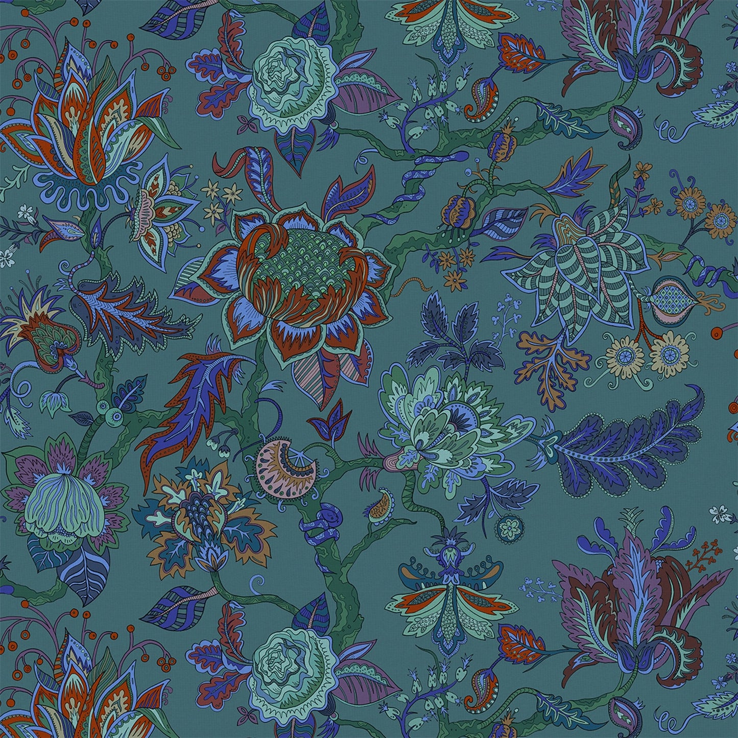 Eden Wallpaper - Lagoon-Blue - Wear The Walls - EDLB894152 - Premier Wallcovering