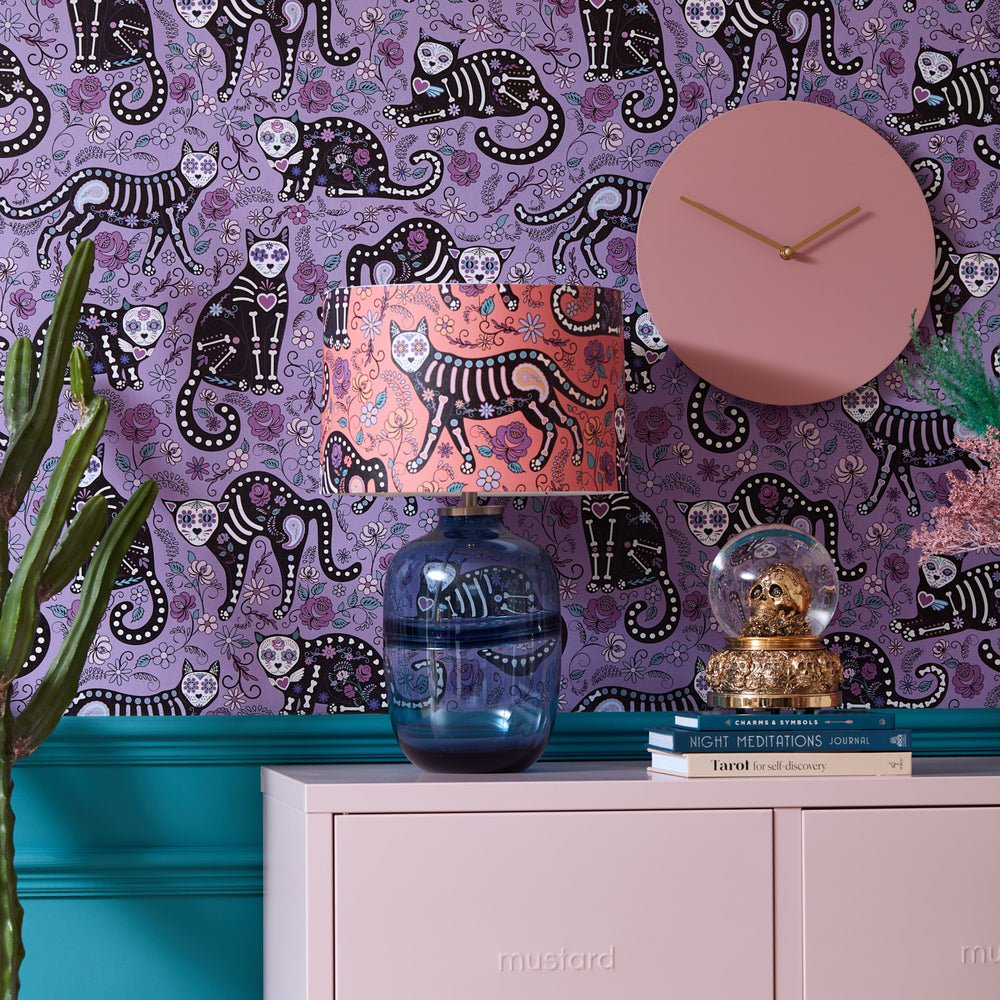El Gato Wallpaper - Mauve - Lust Home - LH900498 - Premier Wallcovering
