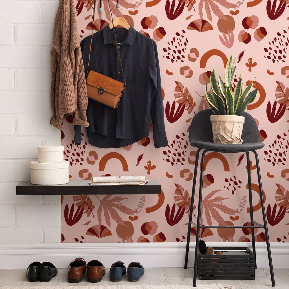 El Salvador Wallpaper - Terracotta - Lust Home - LH900252 - Premier Wallcovering