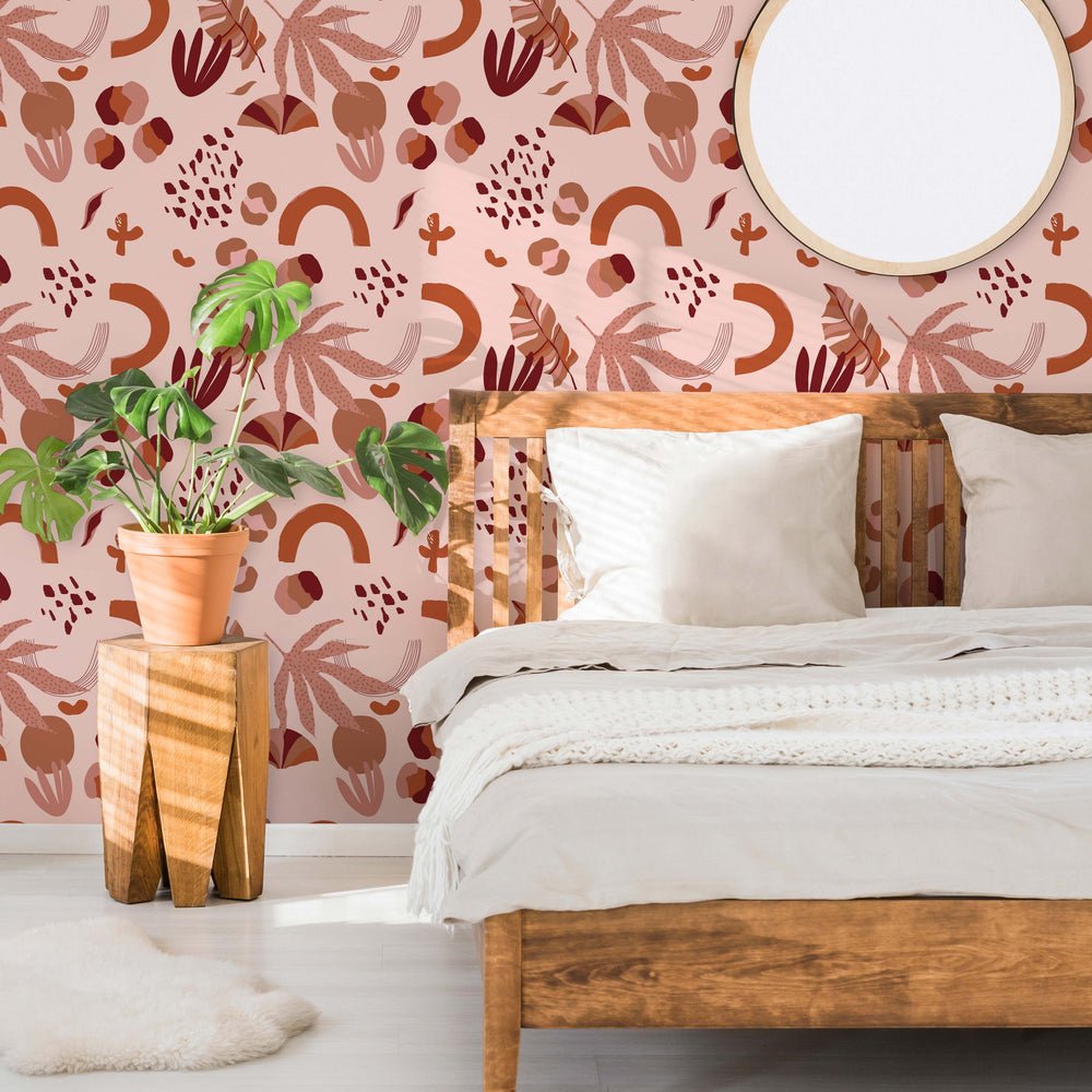 El Salvador Wallpaper - Terracotta - Lust Home - LH900252 - Premier Wallcovering