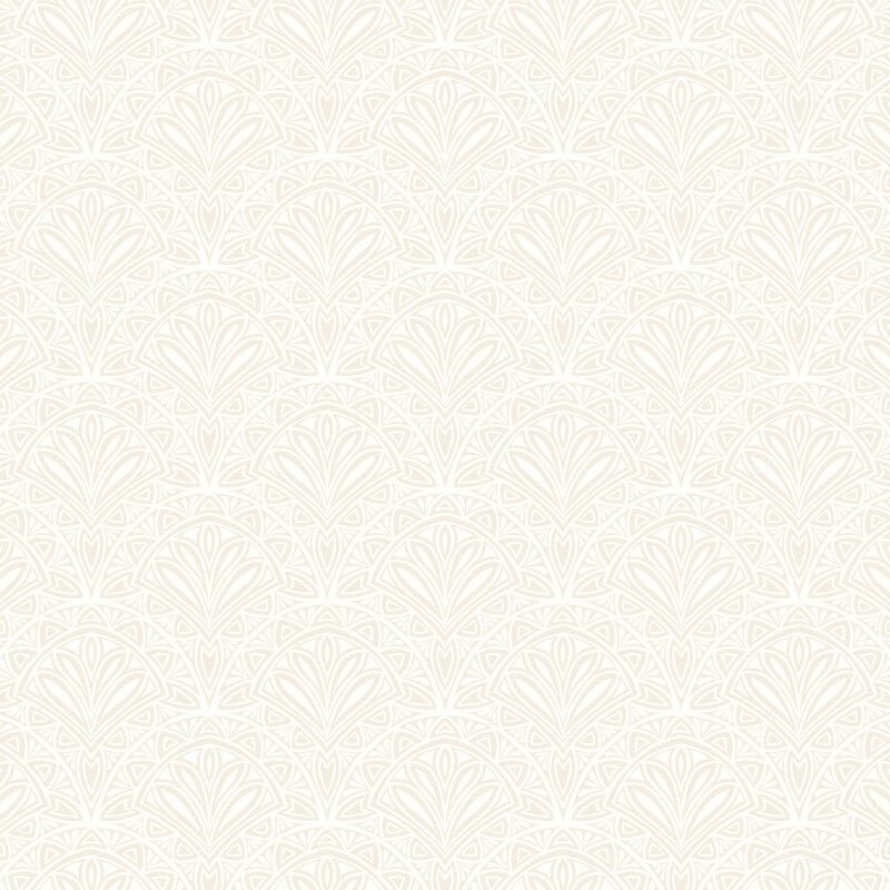 Elegance Ditsy Deco Fan Wallpaper - Linen - Hoopla Walls - HWA1267W - Premier Wallcovering