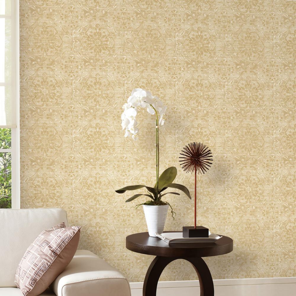 Elegance Floral Stripe Wallpaper - Beige - Galerie - DWP0353 - 03 - Premier Wallcovering