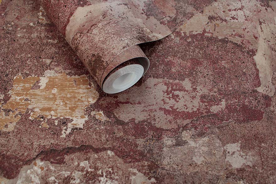 Elgon Wallpaper - Burgundy - Holden Décor - 91422 - Premier Wallcovering