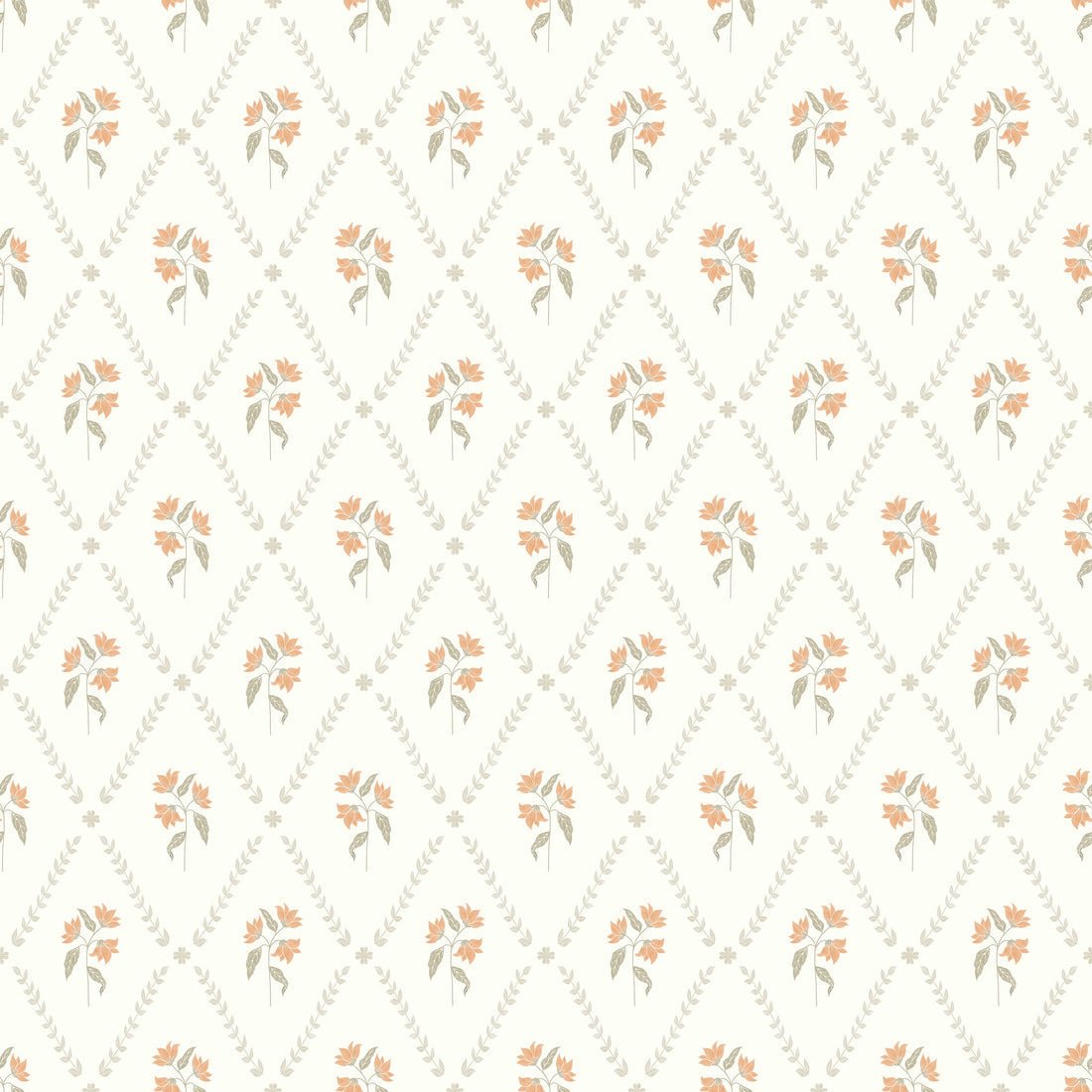 Eline Wallpaper - Spring - Summer Gray - Premier Wallcovering