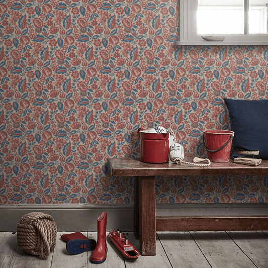 Elise Wallpaper - Red - Boråstapeter - 4816 - Premier Wallcovering