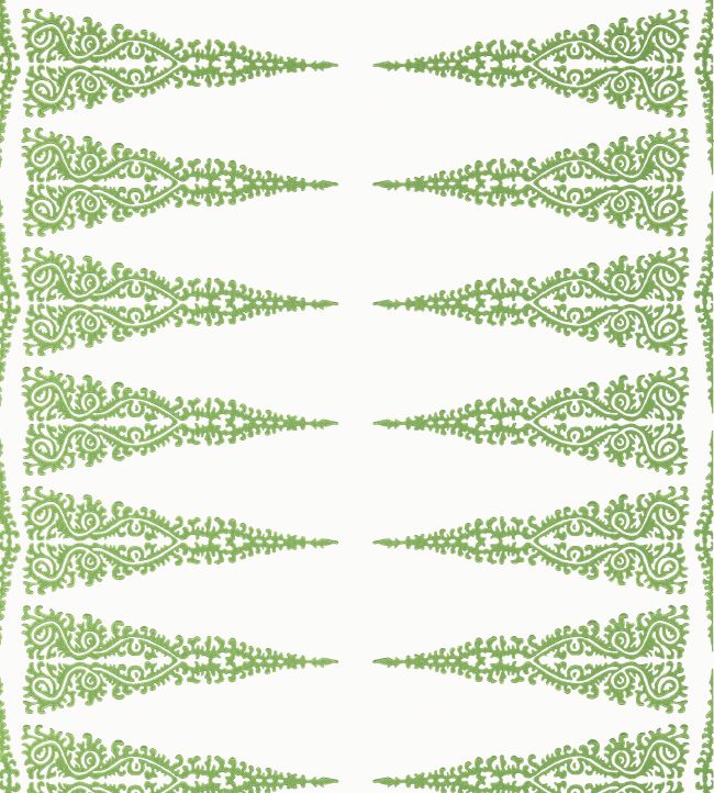 Ellery Stripe Wallpaper - Kelly on White - AT24546 - Anna French - Premier Wallcovering
