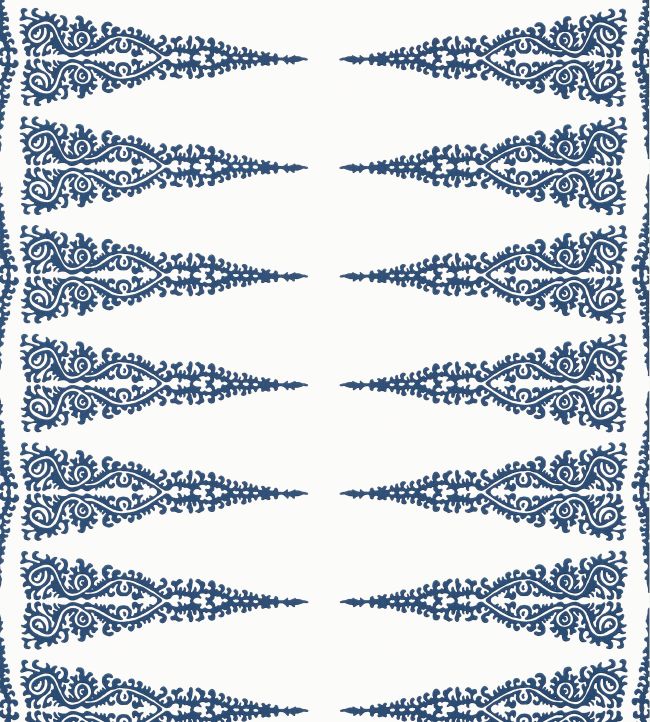 Ellery Stripe Wallpaper - Navy on White - AT24547 - Anna French - Premier Wallcovering
