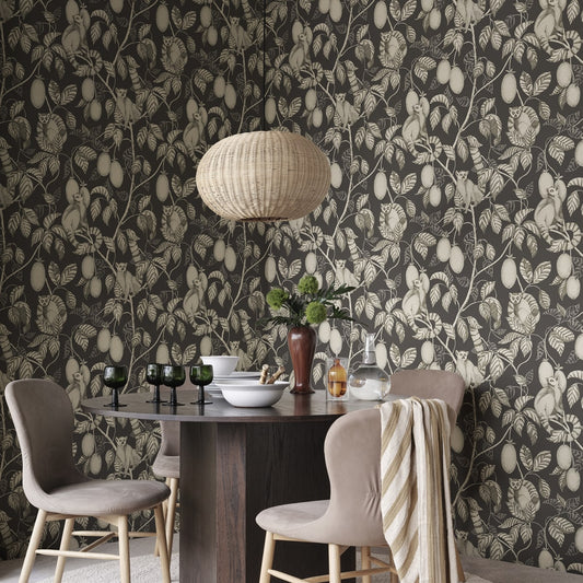 Elliot Wallpaper - Graphite - Sandberg - S10631 - Premier Wallcovering