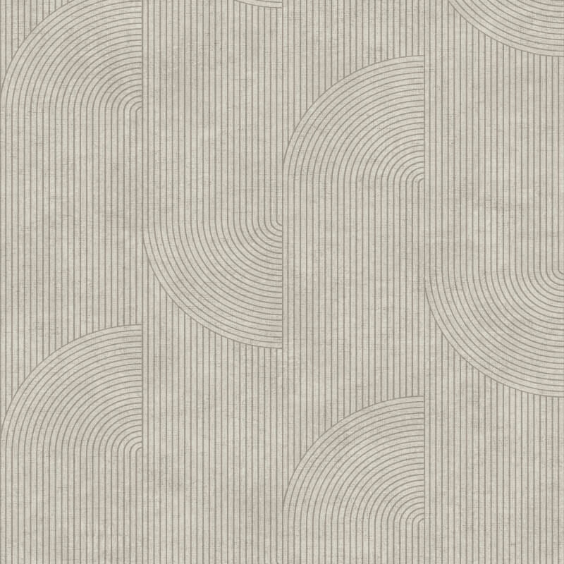 Ellipse Geometric Wallpaper - Taupe - Muriva - 197101 - Premier Wallcovering