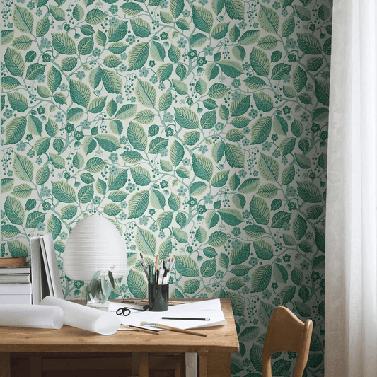 Elm Tree Wallpaper - Green - Boråstapeter - 7784 - Premier Wallcovering