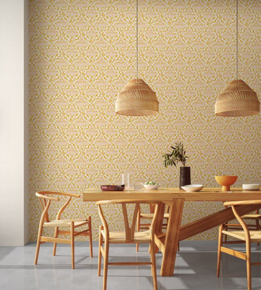 Elsa Wallpaper - Chai / Milkshake - NART112810 - Scion - Premier Wallcovering