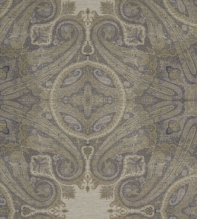 Elswick Paisley Wallpaper - Blue Umber - ZKEM312645 - Zoffany - Premier Wallcovering