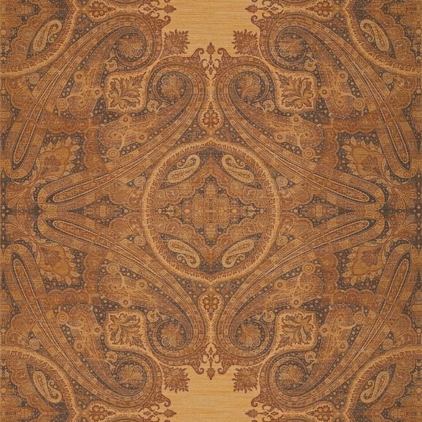 Elswick Paisley Wallpaper - Sunstone - ZKEM312646 - Zoffany - Premier Wallcovering
