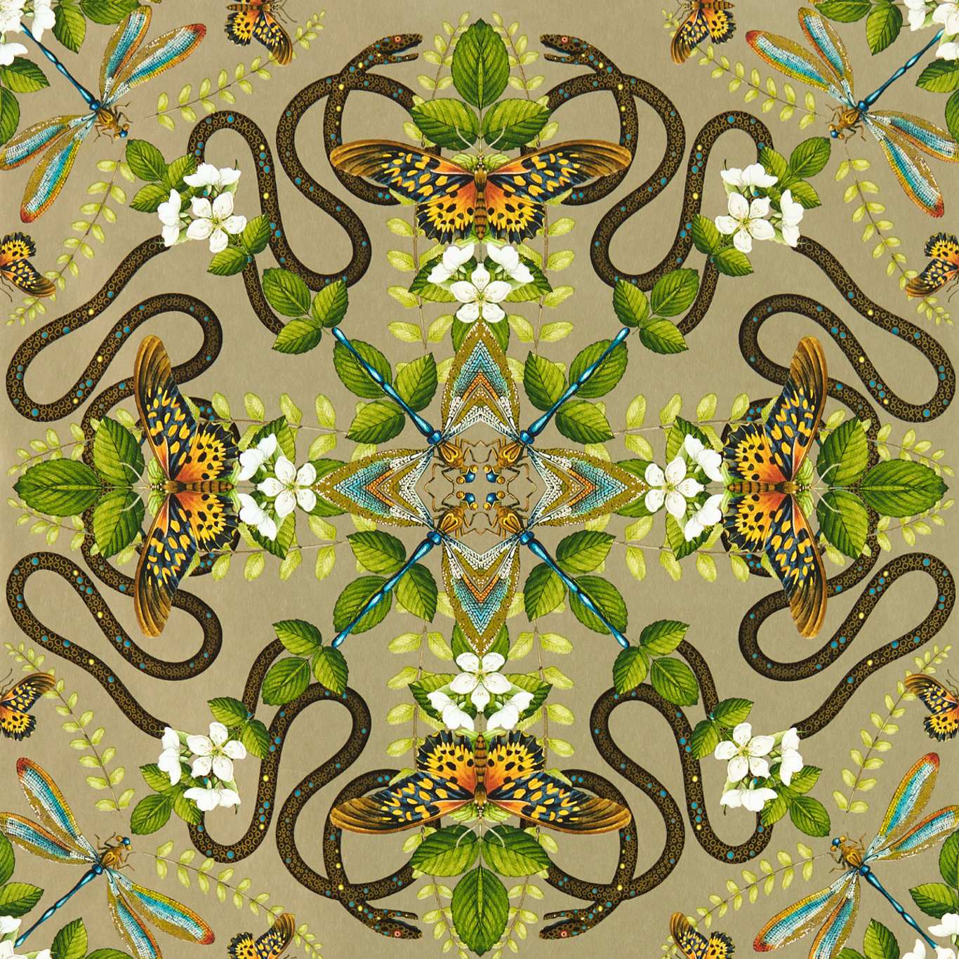 Emerald Forest Wallpaper - Gilver - Clarke & Clarke - W0129/02 - Premier Wallcovering