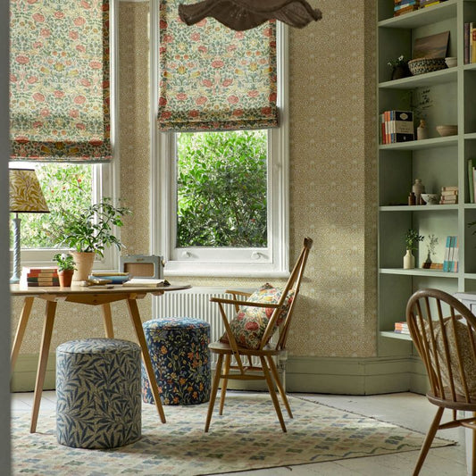 Emerys Willow Fabric - Woad Blue - Morris & Co - 227019 - Premier Wallcovering