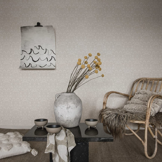 Emil Wallpaper - Sandstone - Sandberg - 835-21 - Premier Wallcovering