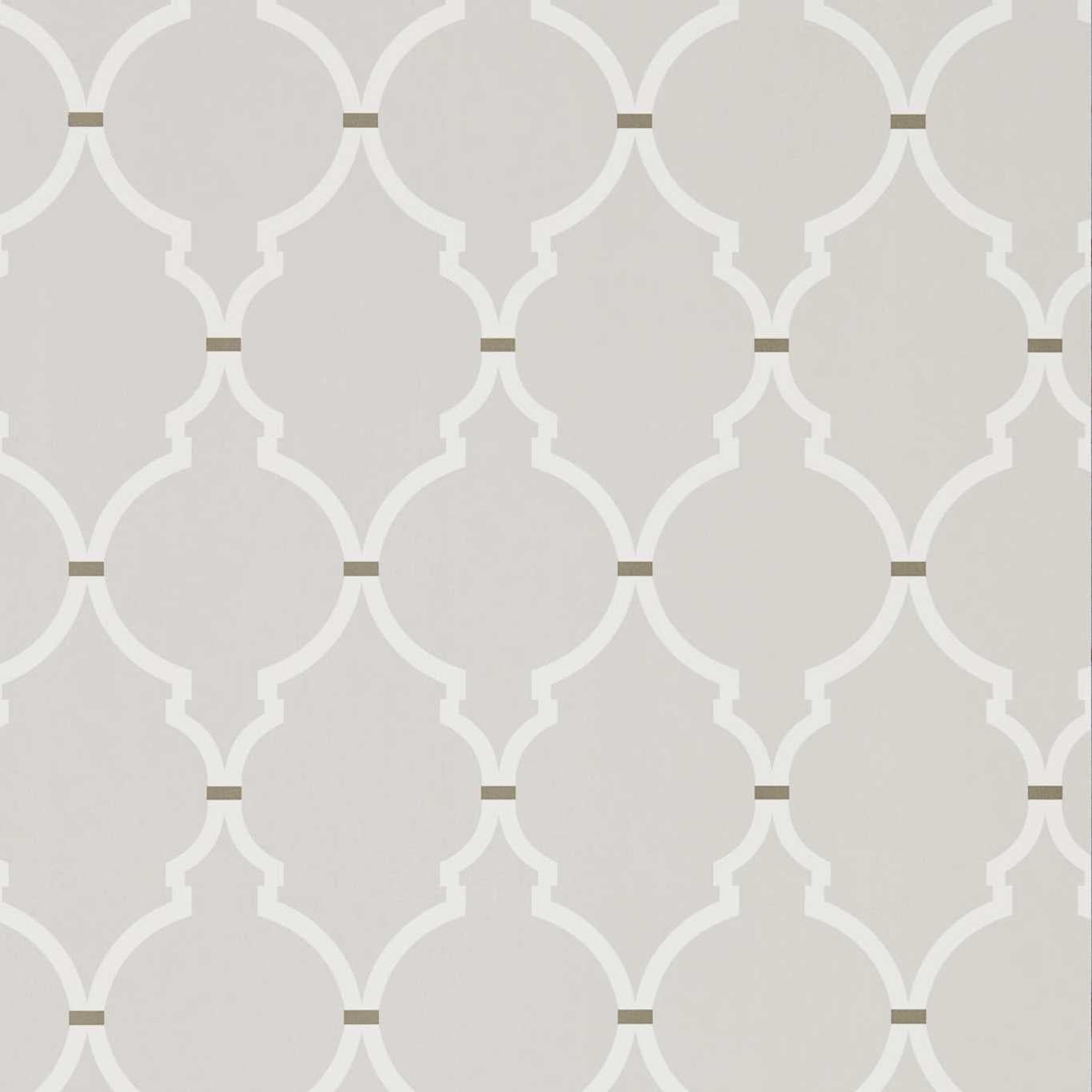 Empire Trellis Wallpaper - Silver/Calico - DART216335 - Sanderson - Premier Wallcovering