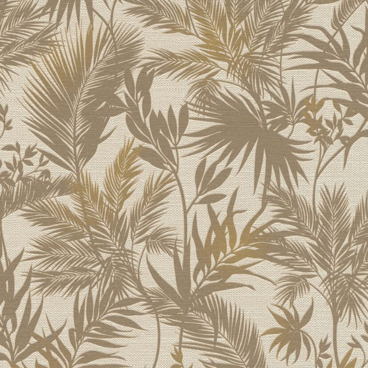 Emporium Jungle Wallpaper - Gold/Beige - Rasch - 704136 - Premier Wallcovering