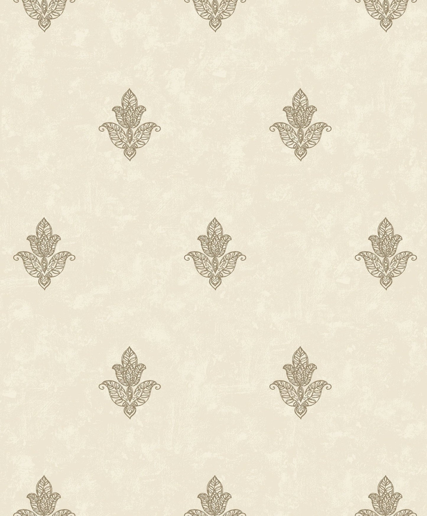 Emporium Mehndi Motif Wallpaper - Cream / Gold - Galerie - 7013 - Premier Wallcovering
