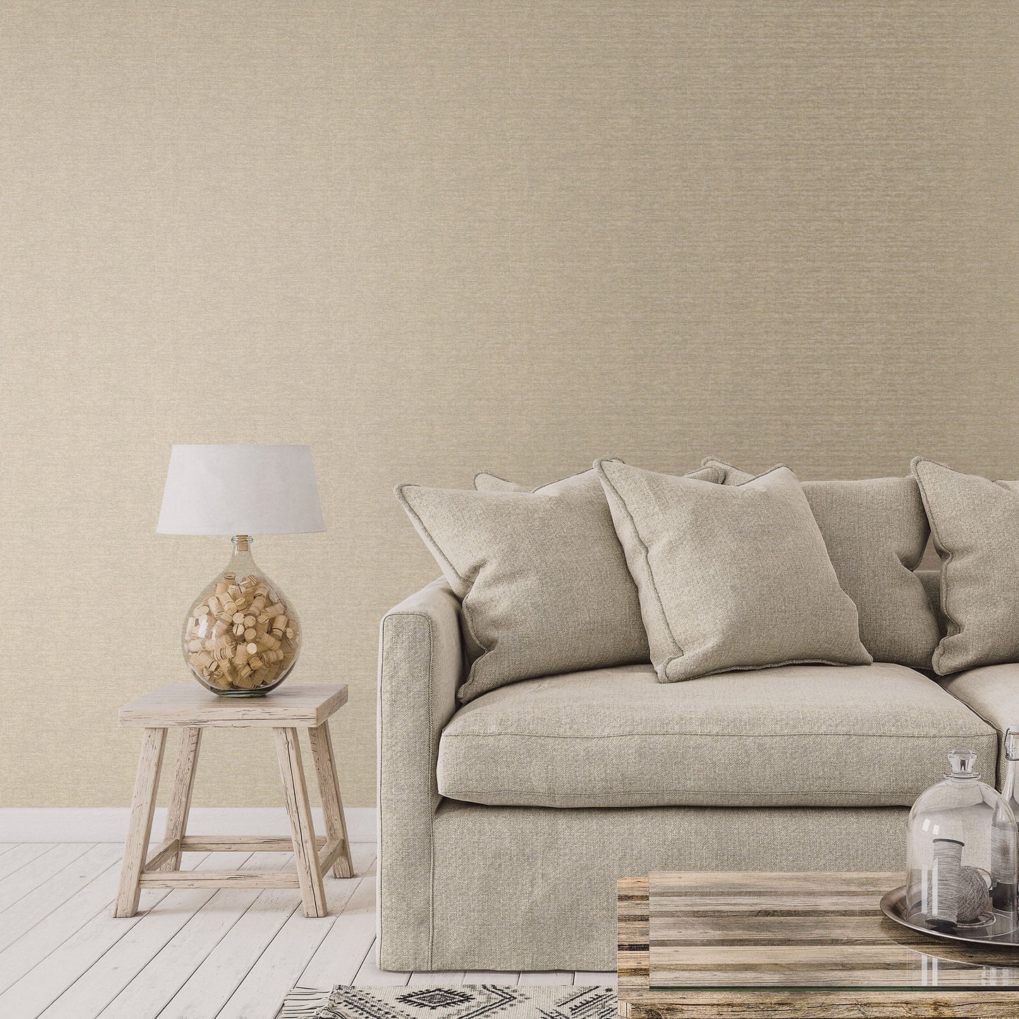 Emporium Mottled Metallic Plain Wallpaper - Gold - Galerie - DWP0233 - 01 - Premier Wallcovering