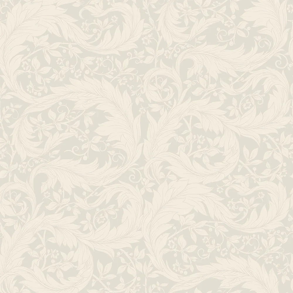 Enchanted Leaf Wallpaper - Vintage Cream - LAN100012 - Lucie Annabel - Premier Wallcovering