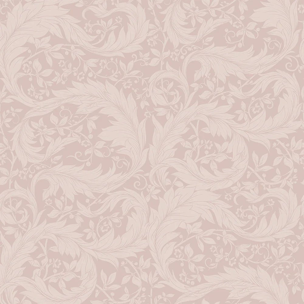 Enchanted Leaf Wallpaper - Vintage Rose - LAN100010 - Lucie Annabel - Premier Wallcovering