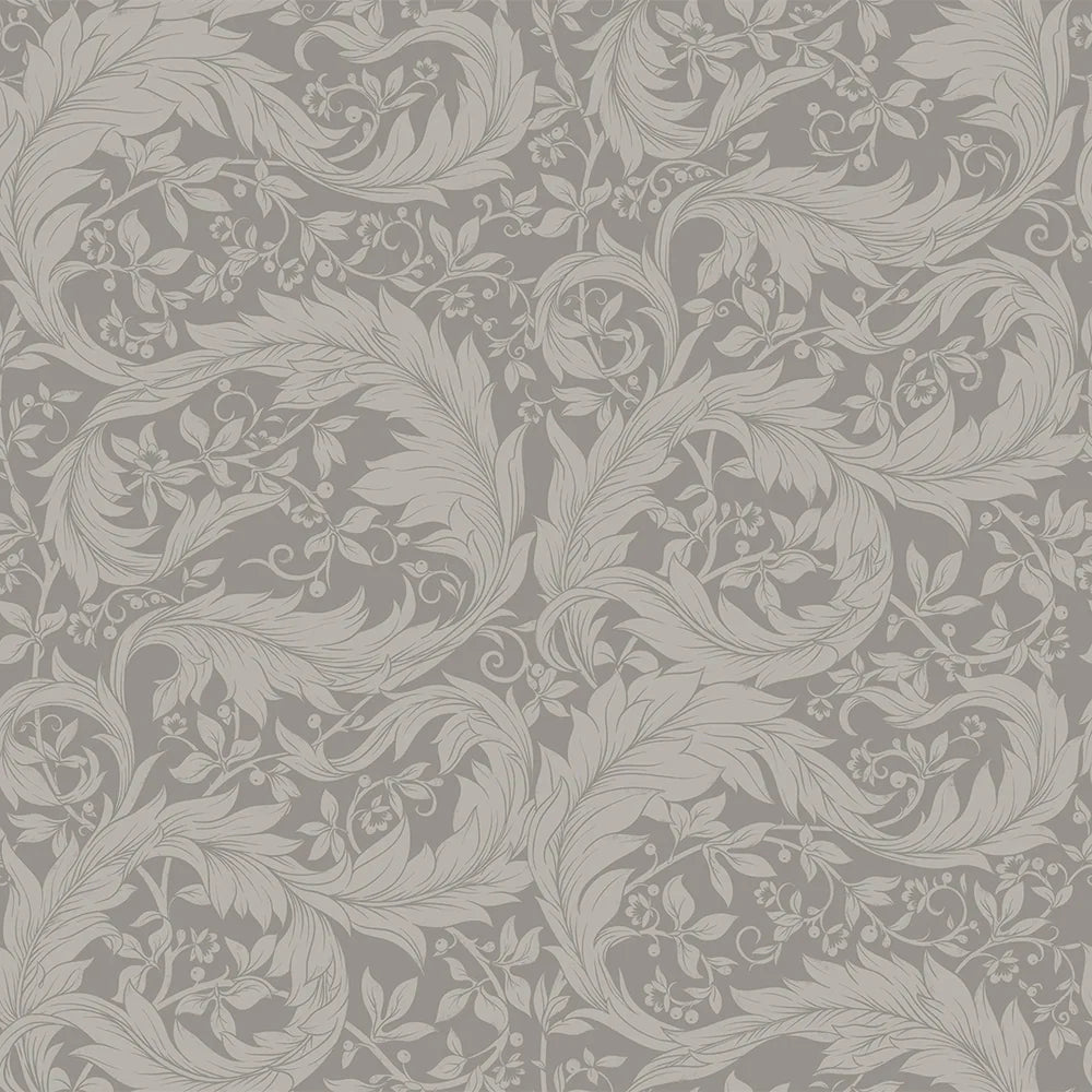Enchanted Leaf Wallpaper - Earl Grey - LAN100015 - Lucie Annabel - Premier Wallcovering
