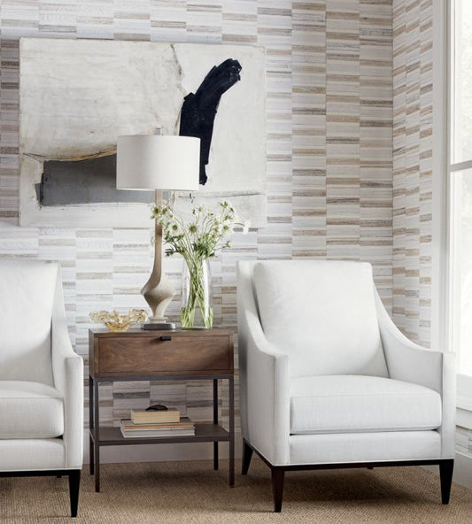 Encinitas Wallpaper - Black - Thibaut - T27036 - Premier Wallcovering