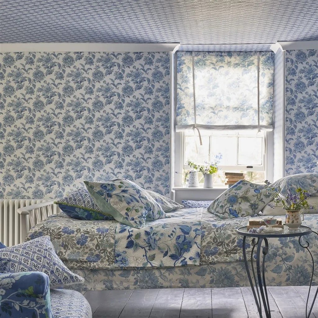 English Garden Floral Wallpaper - Delft - English Heritage - PEH0004/03 - Premier Wallcovering